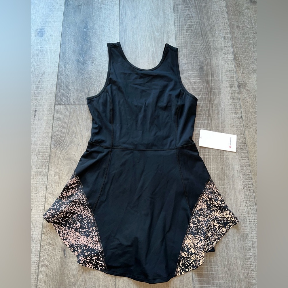 Lululemon Serene Stride Dress Reflective in Black Size 10